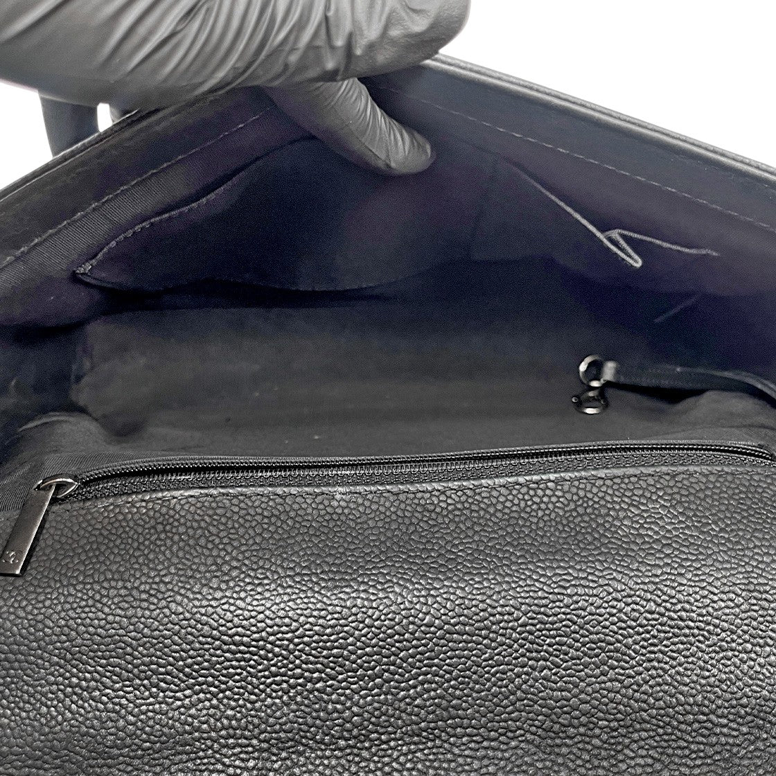 Chanel Black Large Caviar Boy Bag