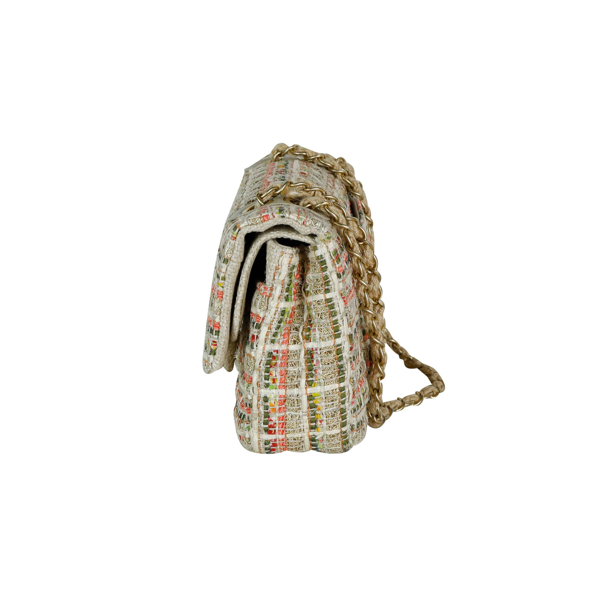 Classic Tweed Flap Shoulder Bag