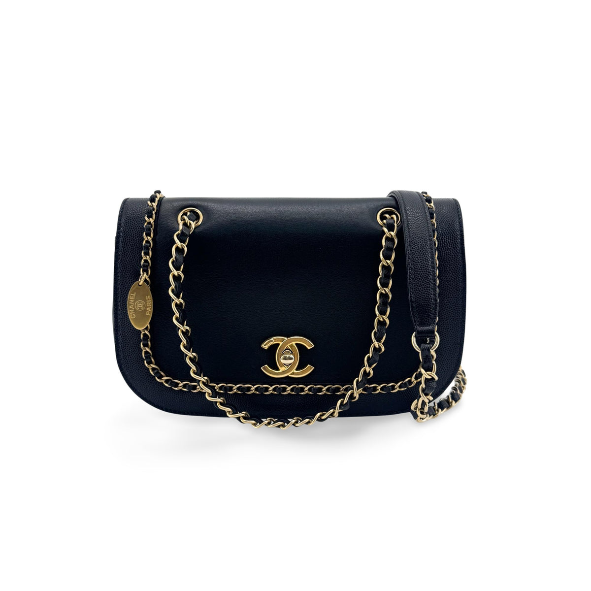 Chanel Chain Around Flap Shoulder Bag Black