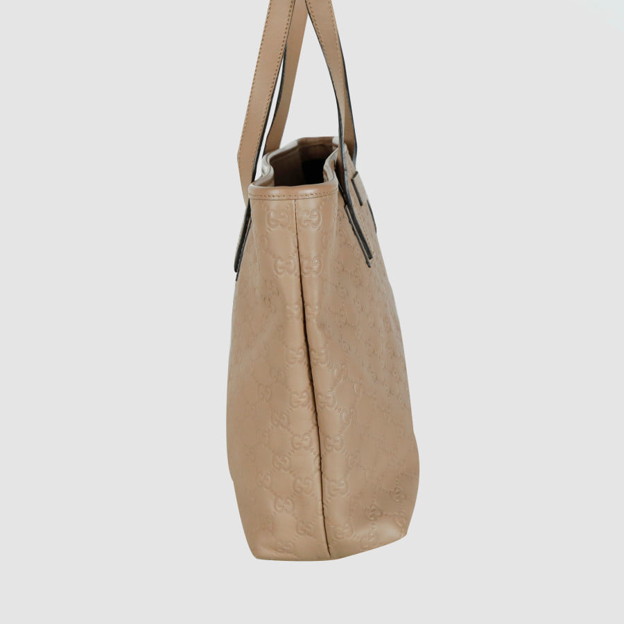 GG Sima Leather Tote Bag 211137
