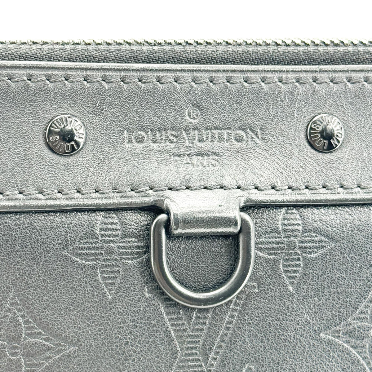 Louis Vuitton Monogram Shadow Discovery Pochette Clutch