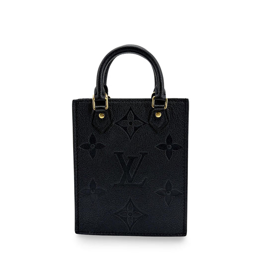 Louis Vuitton Petit Sac Plat Monogram Empreinte Noir