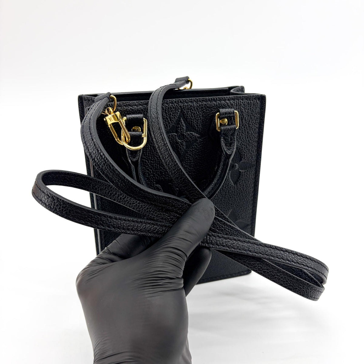 Louis Vuitton Petit Sac Plat Monogram Empreinte Black