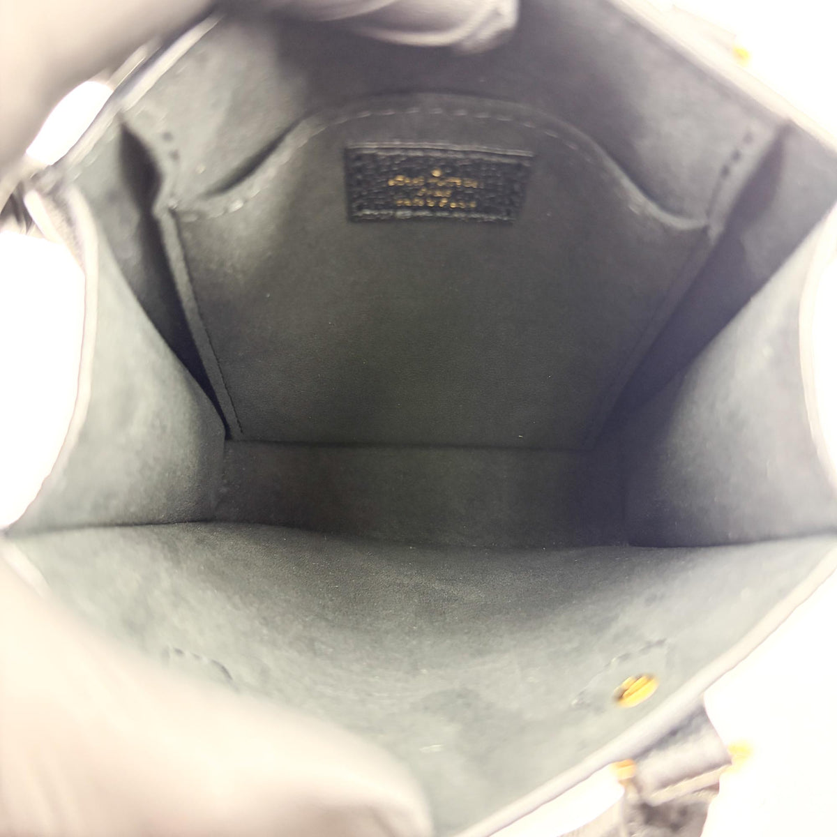 Louis Vuitton Petit Sac Plat Monogram Empreinte Black