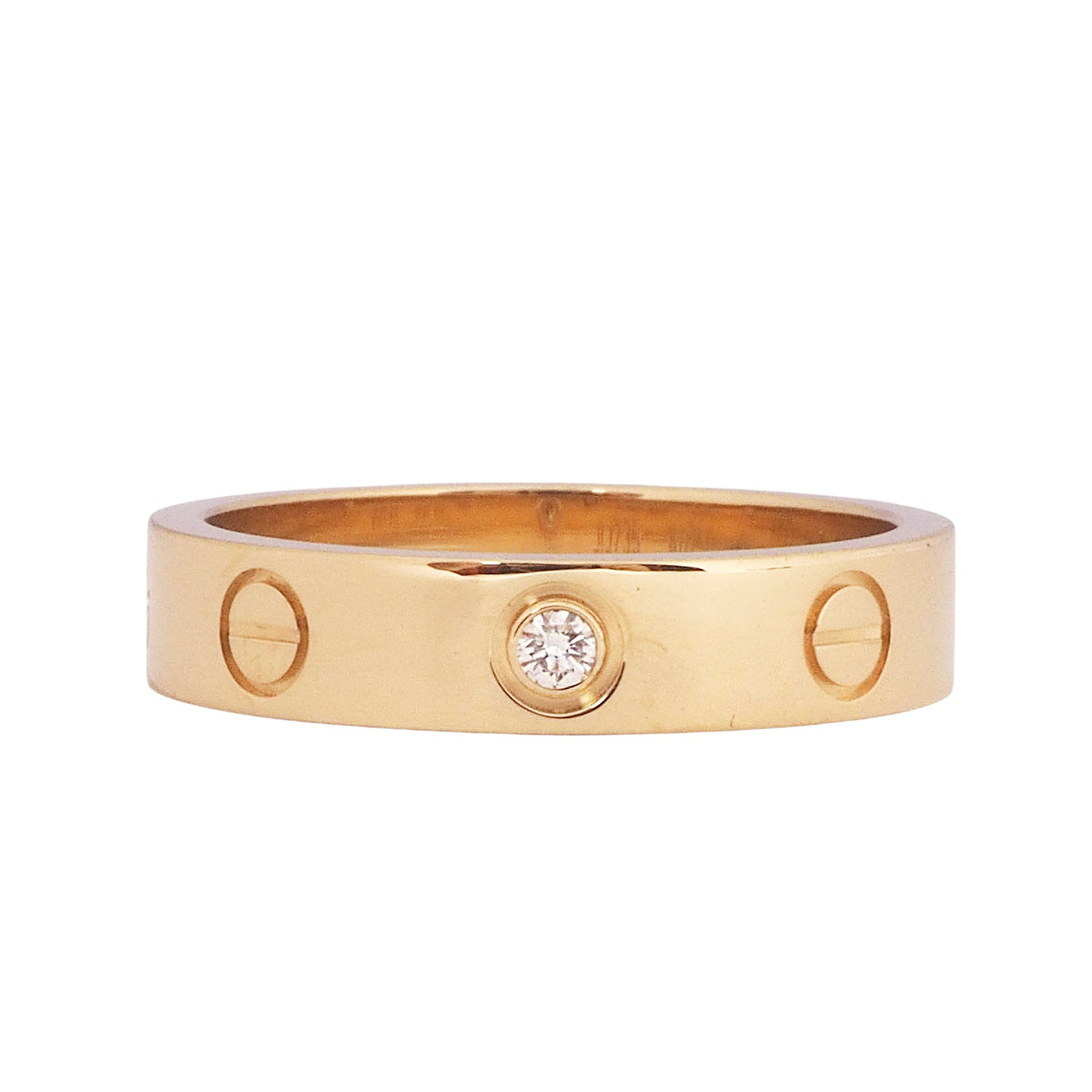 Cartier B4056150 Yellow Gold Diamond Love Mini Ring