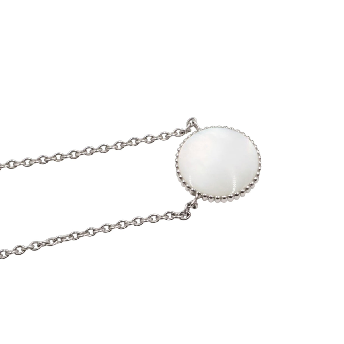 Dior JRDV95023 White Gold Rose de Vent Necklace