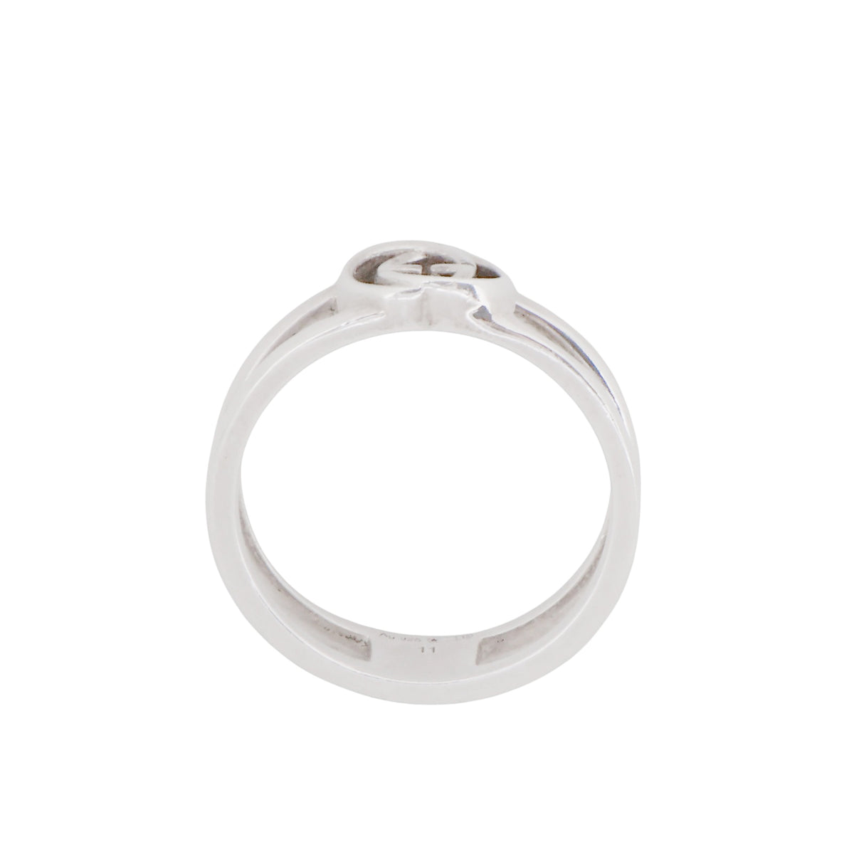 Gucci 298036 Interlocking G Open Silver Ring