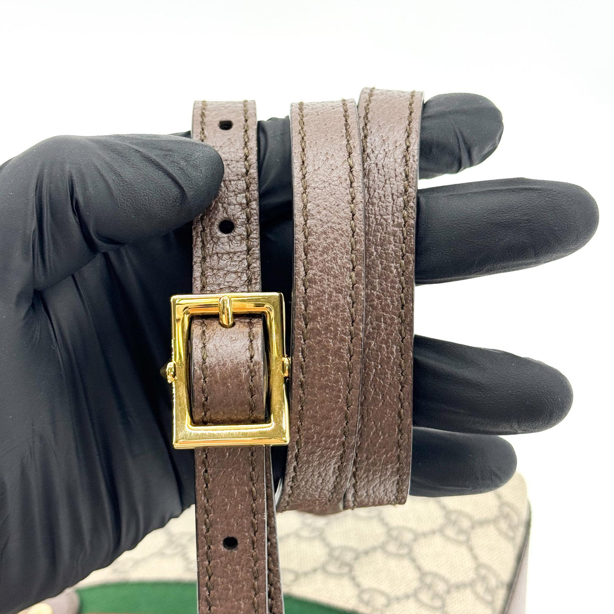 Gucci Ophidia GG Small Crossbody Bag Beige Ebony