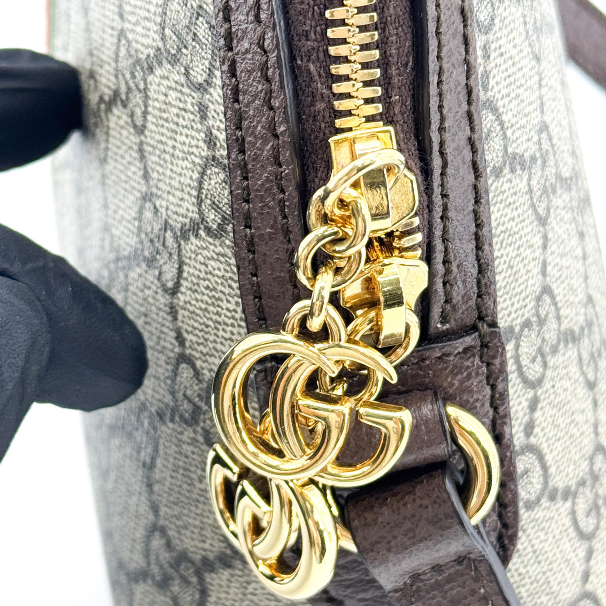 Gucci Ophidia GG Small Crossbody Bag Beige Ebony