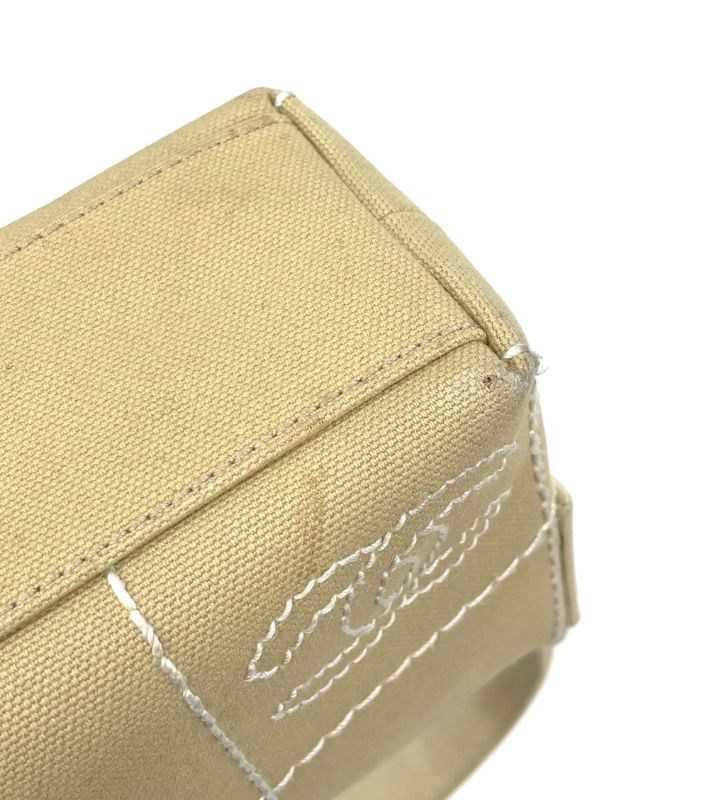 Chanel Beige Fabric Shoulder Bag