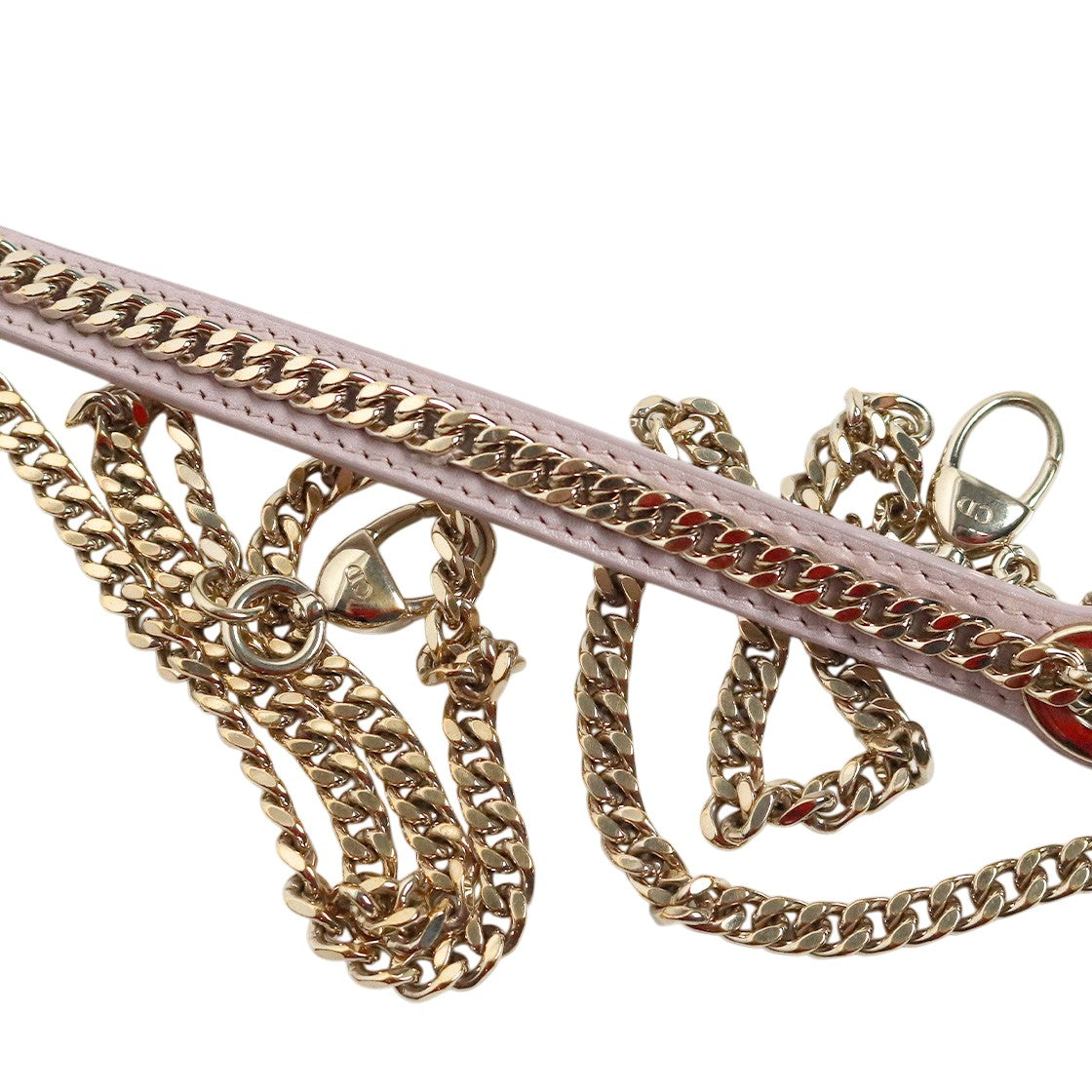 Dior Metallic Pink Lady Mini Shoulder Bag