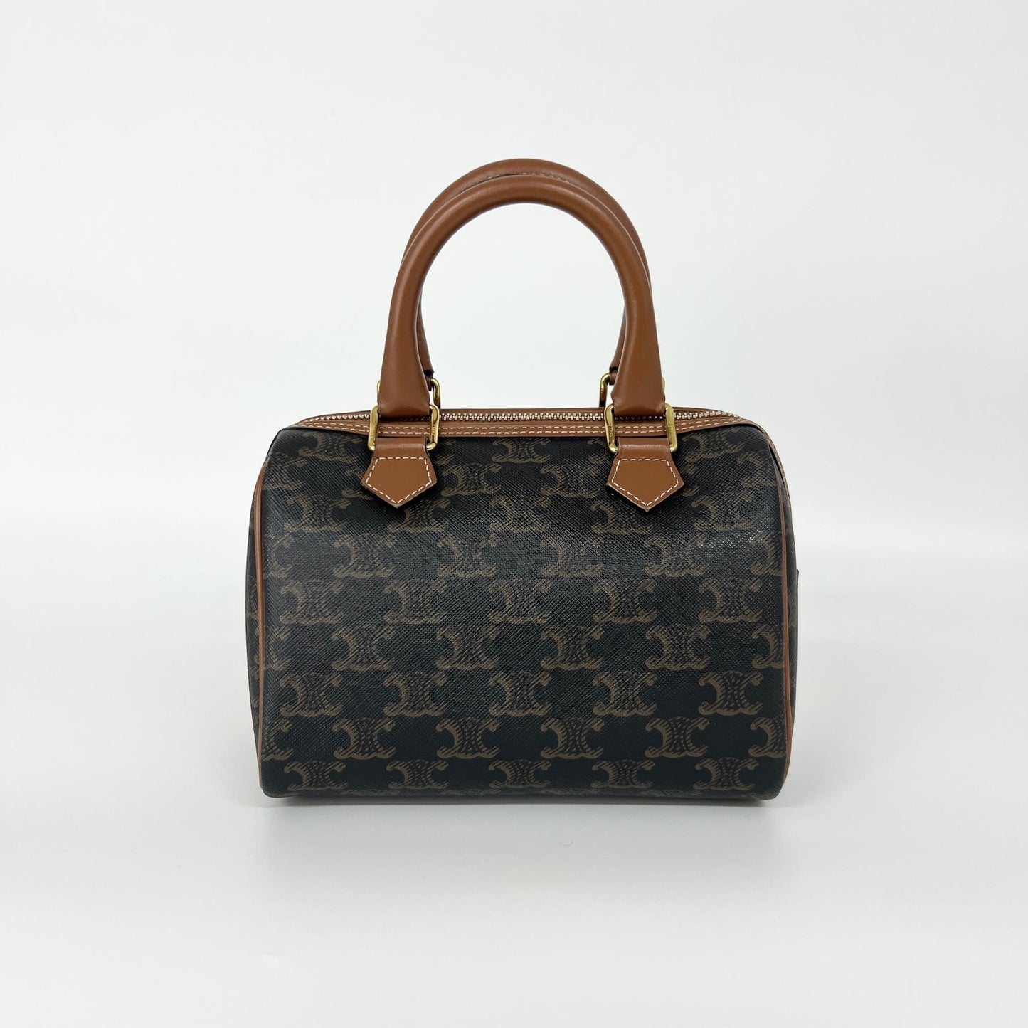 Celine Triomphe Canvas Mini Boston Bag
