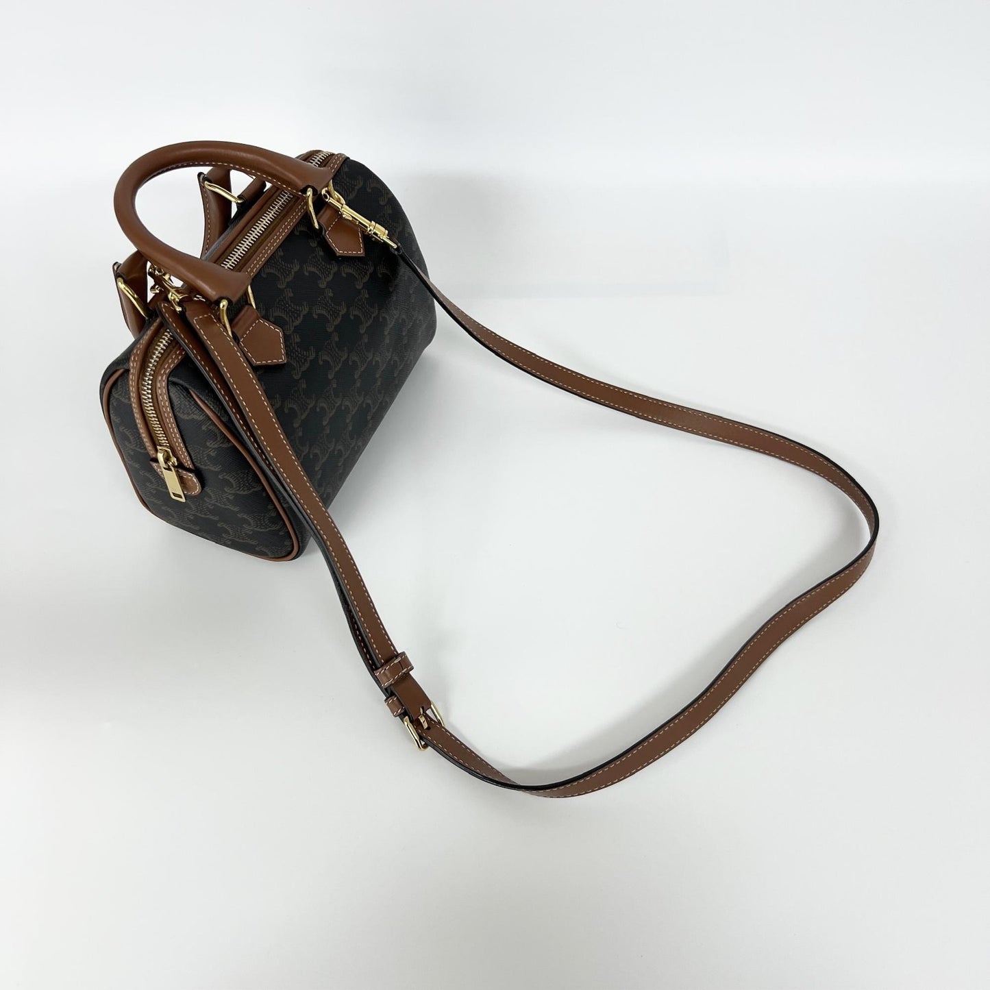 Celine Triomphe Canvas Mini Boston Bag