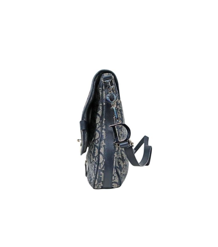 Dior Oblique CD Logo Flap Shoulder Bag