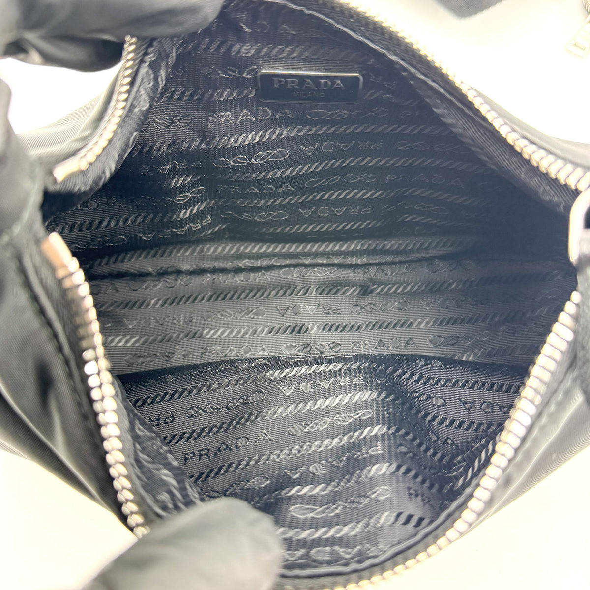 Prada Re-Ylon Re-Edition 2005 Mini Crossbody Bag Black
