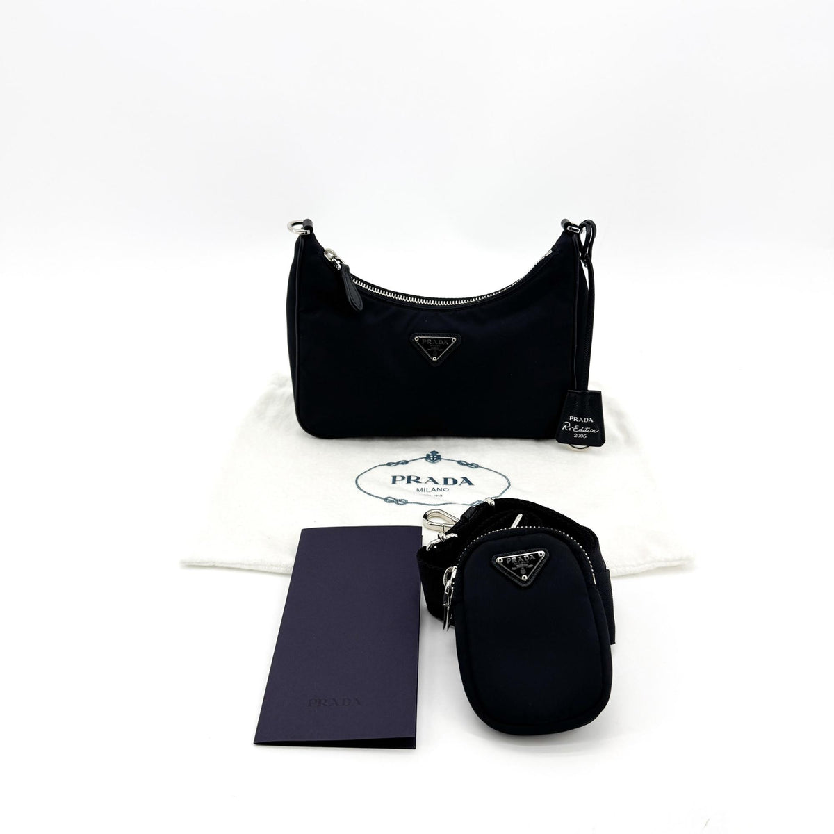 Prada Re-Ylon Re-Edition 2005 Mini Crossbody Bag Black