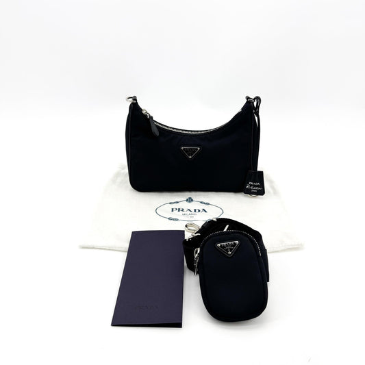 Prada Re-Ylon Re-Edition 2005 Mini Crossbody Bag Black