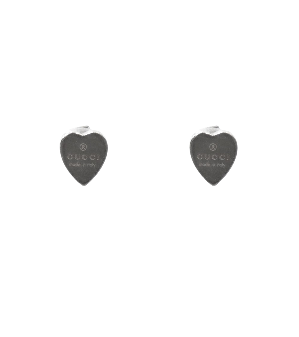 Gucci Heart Silver Earrings