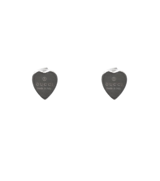 Gucci Heart Silver Earrings