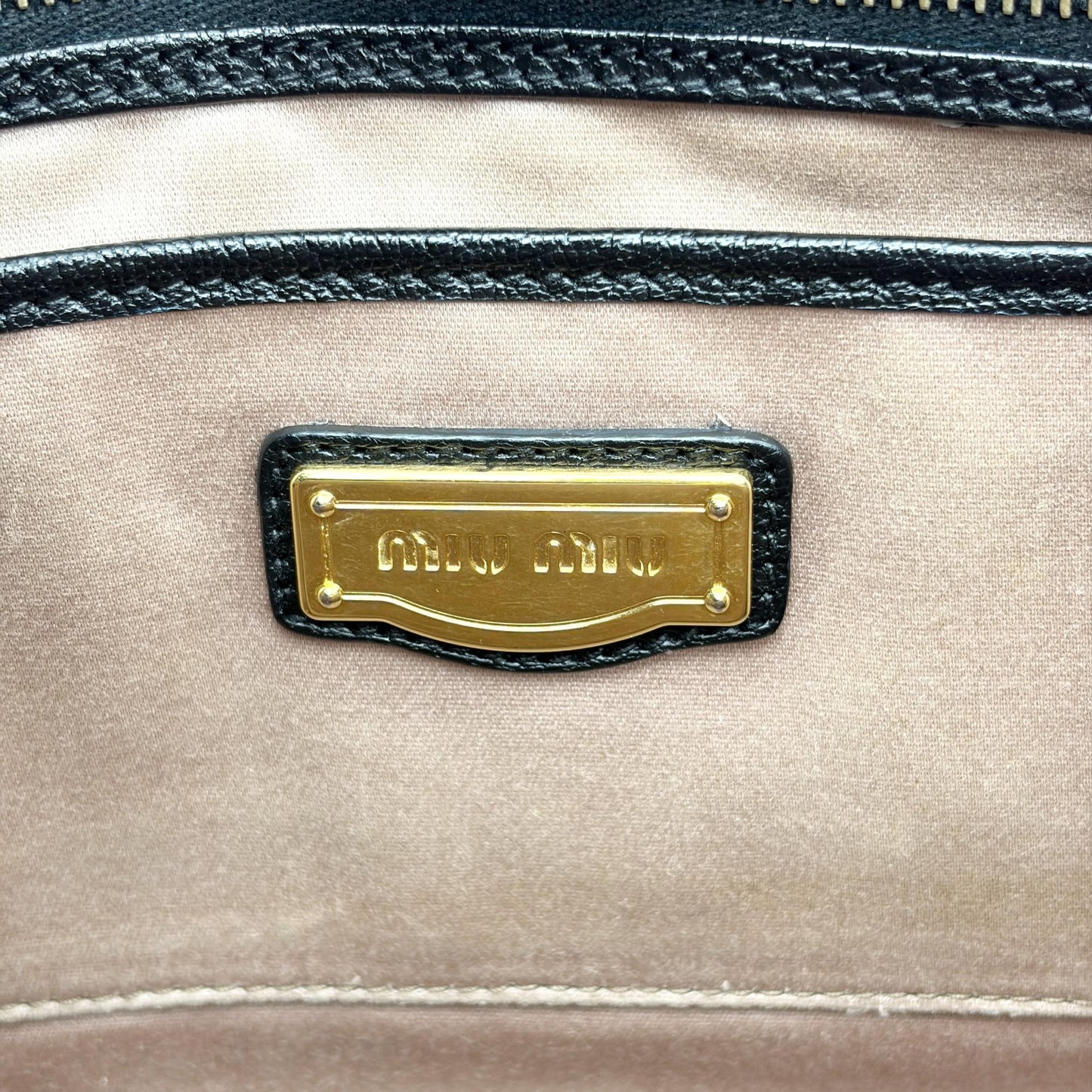 Miu Miu Vitello Fenix 2-Way Tote Bag Black
