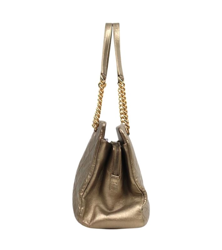 Chanel Gold Quilted CC Chain Shoulder Bag