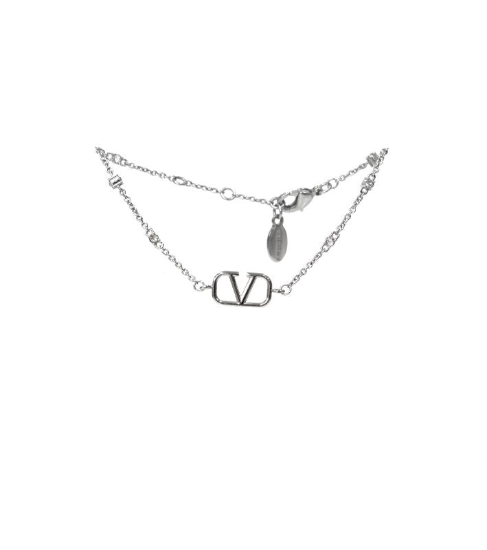 Valentino Cubic Garavani Silver Bracelet
