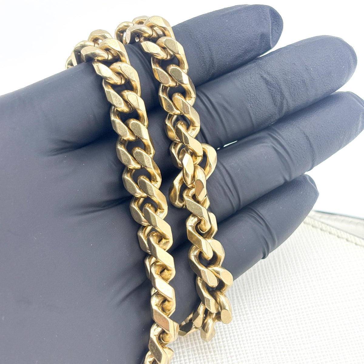 Sac à bandoulière Prada Saffiano Embelope Chain Blanc