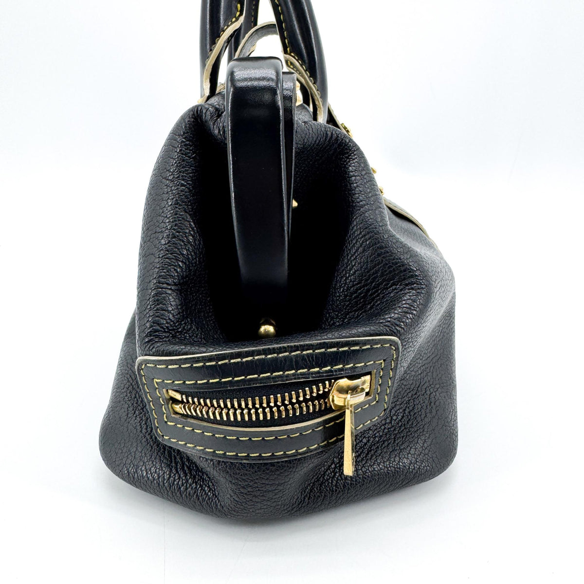 Louis Vuitton Suhali Langegène PM Black Gold Hardware