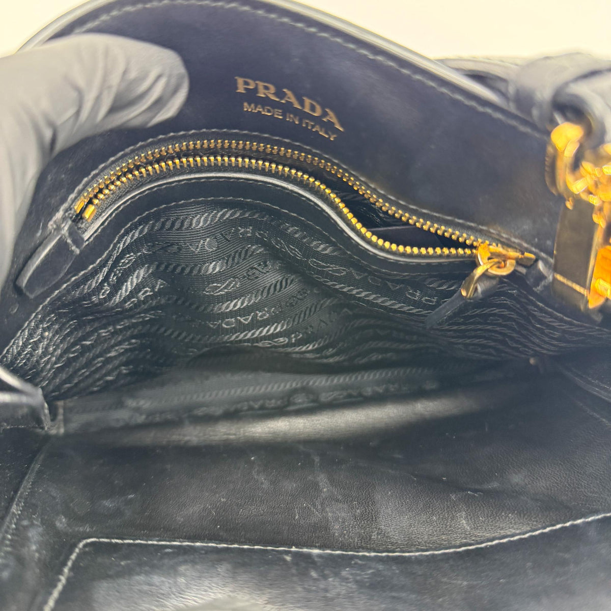 Prada Saffiano City Mini Square Crossbody Bag