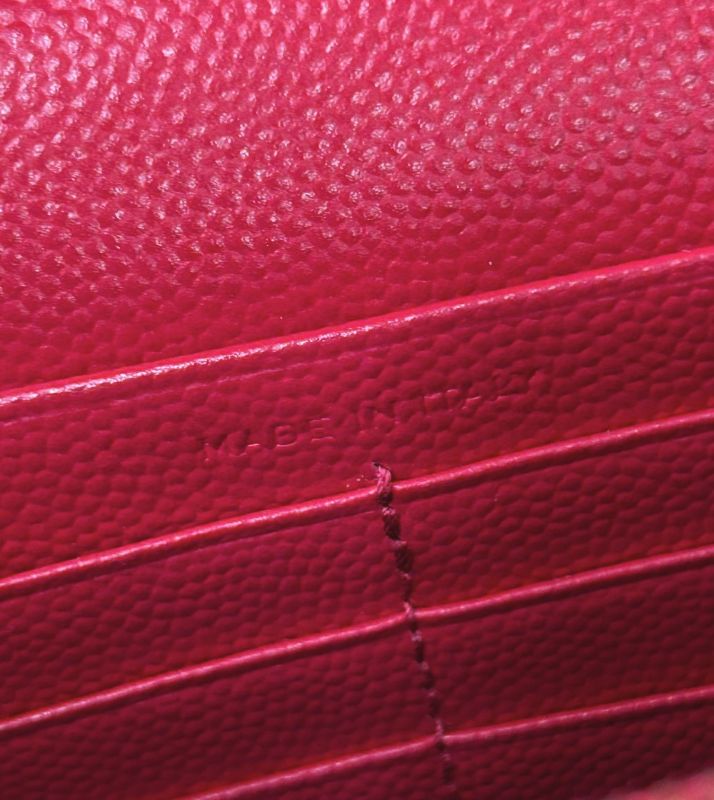 Saint Laurent Pink Leather Envelope WOC Crossbody Bag
