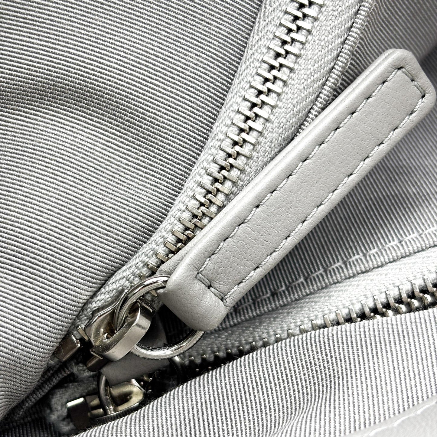Chanel 31 Large Shopping Bag Grey Silver Hardware