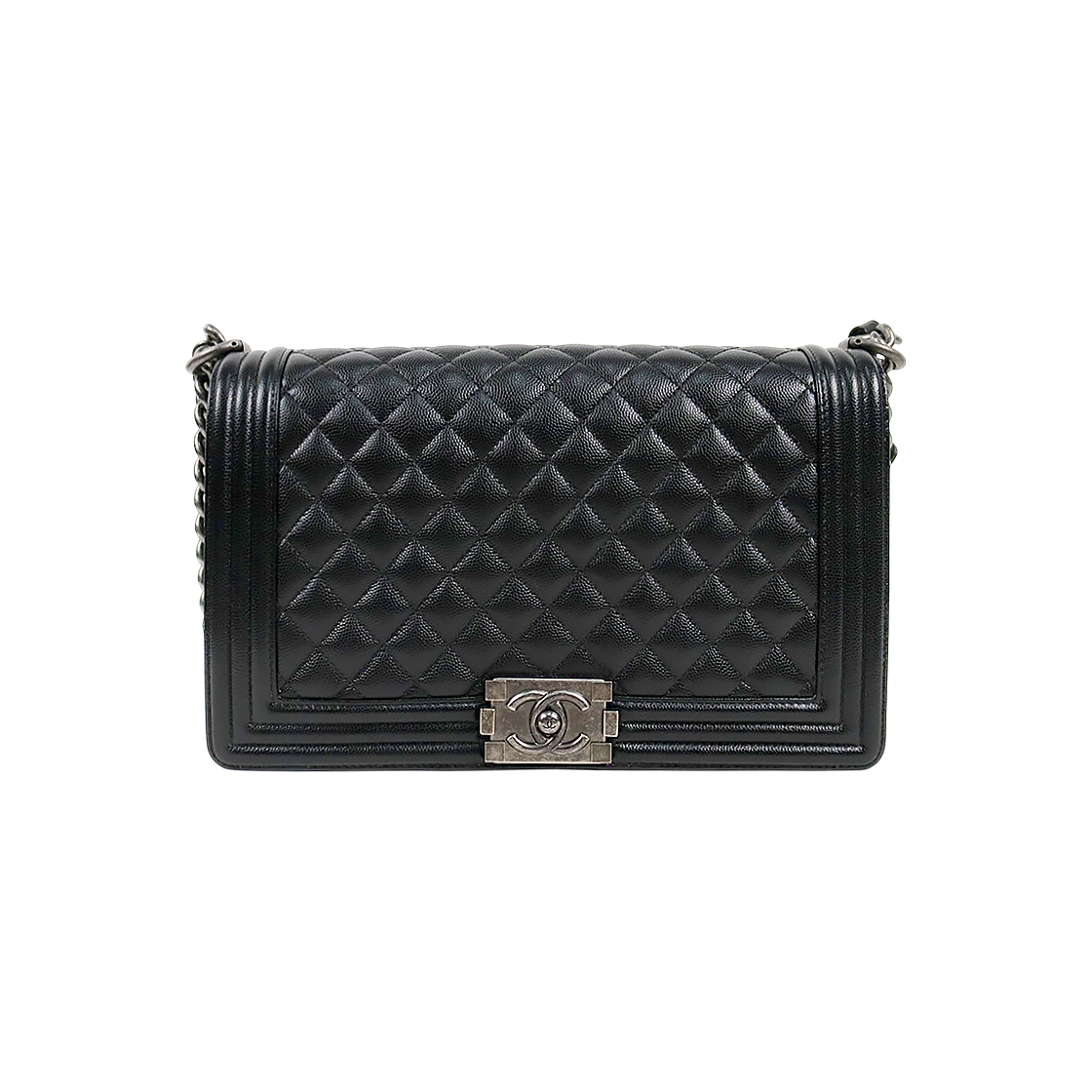 Chanel Black Large Caviar Boy Bag