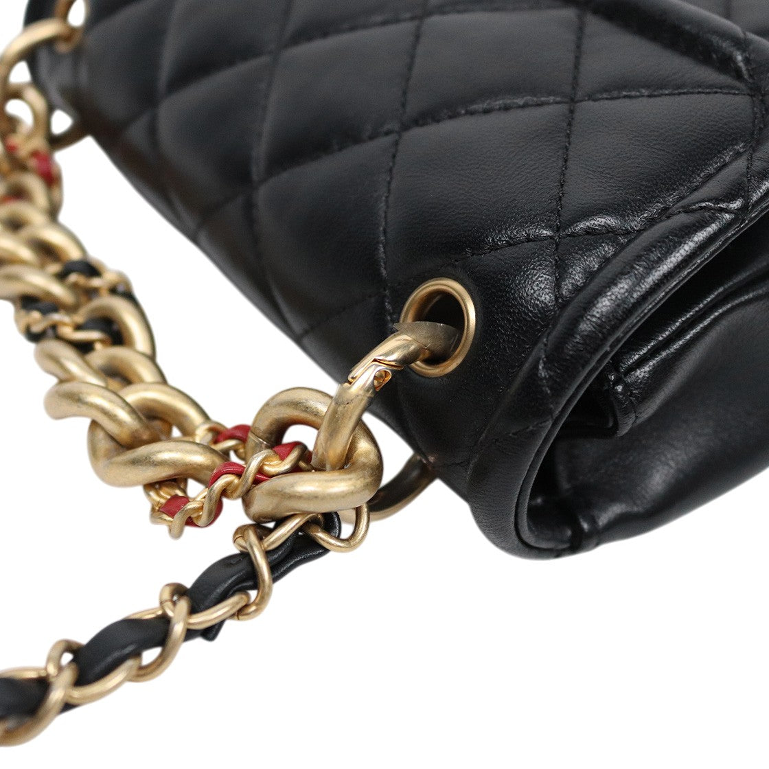 Chanel Black Quilted CC Top-Handle Chain Shoulder Bag