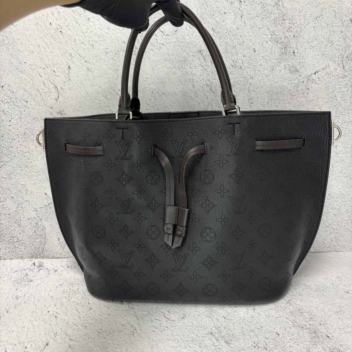 Louis Vuitton Girolata Black M54402 GIROLATA MAHINA NOIR