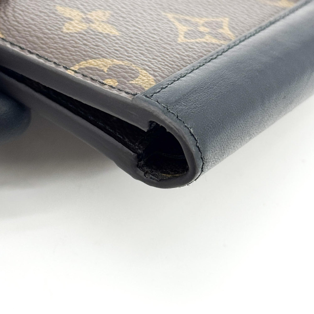 Louis Vuitton Monogram Macassar Multiple Wallet Brown Black