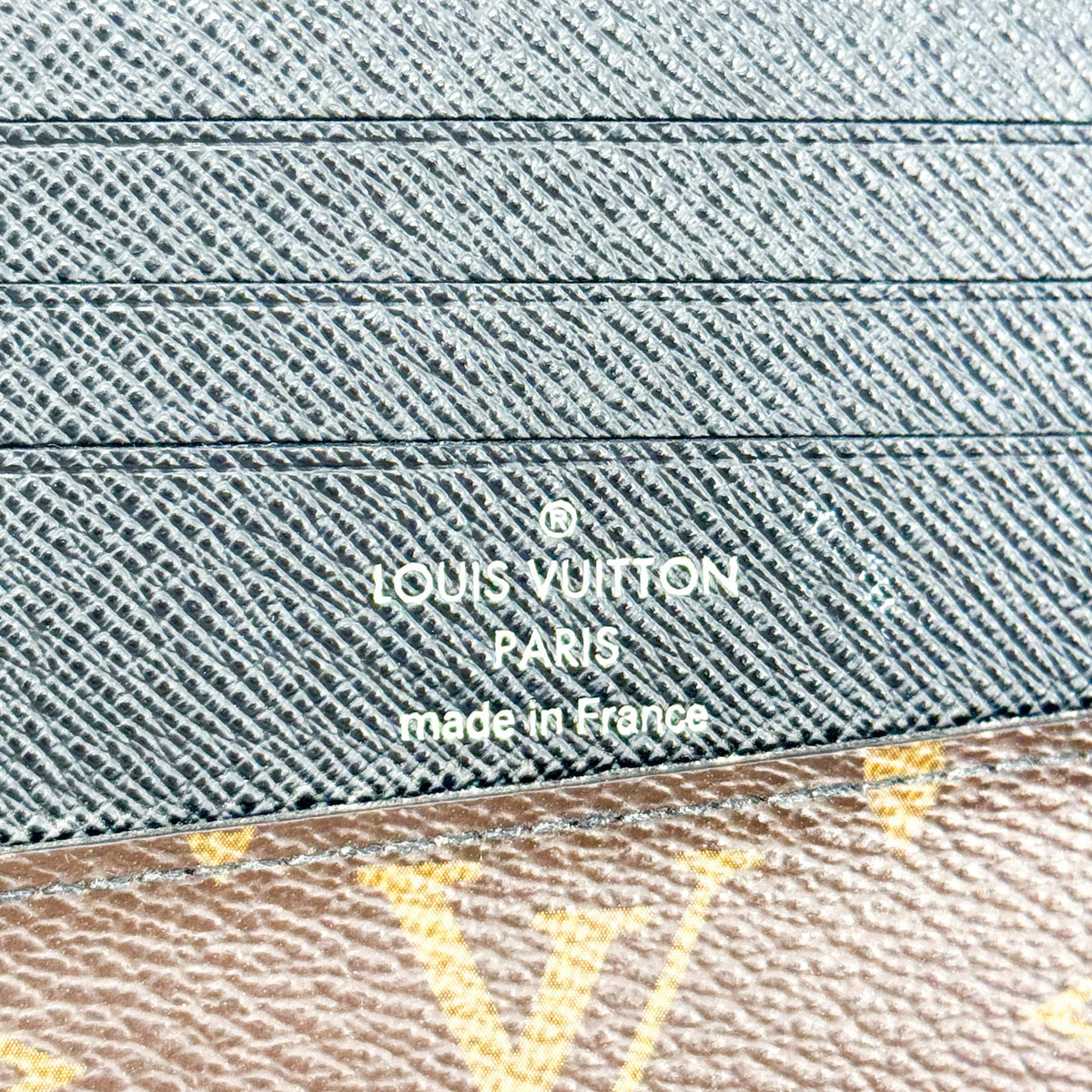 Louis Vuitton Monogram Macassar Multiple Wallet Brown Black