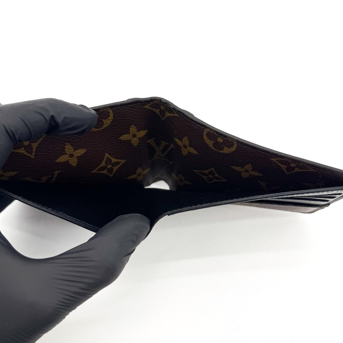 Louis Vuitton Monogram Macassar Multiple Wallet Brown Black
