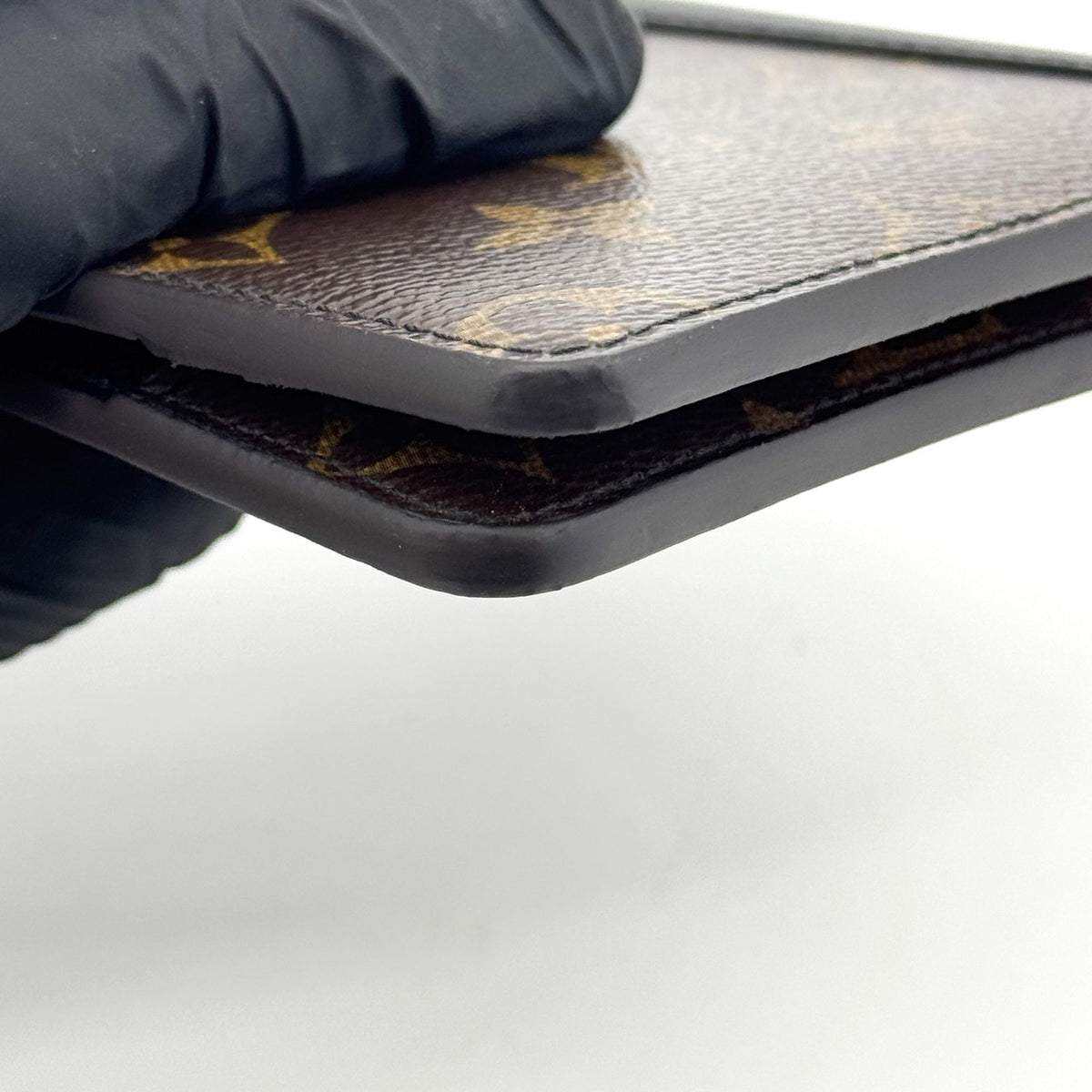 Louis Vuitton Monogram Macassar Multiple Wallet Brown Black