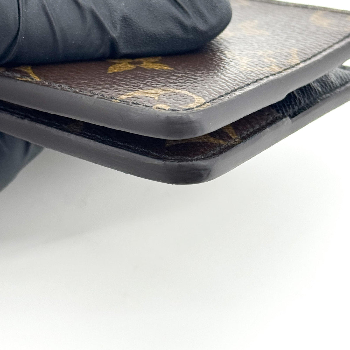Louis Vuitton Monogram Macassar Multiple Wallet Brown Black