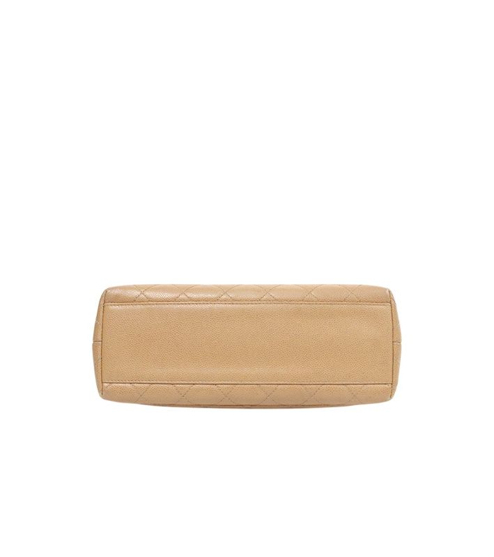 Chanel Beige Caviar Coco Handle
