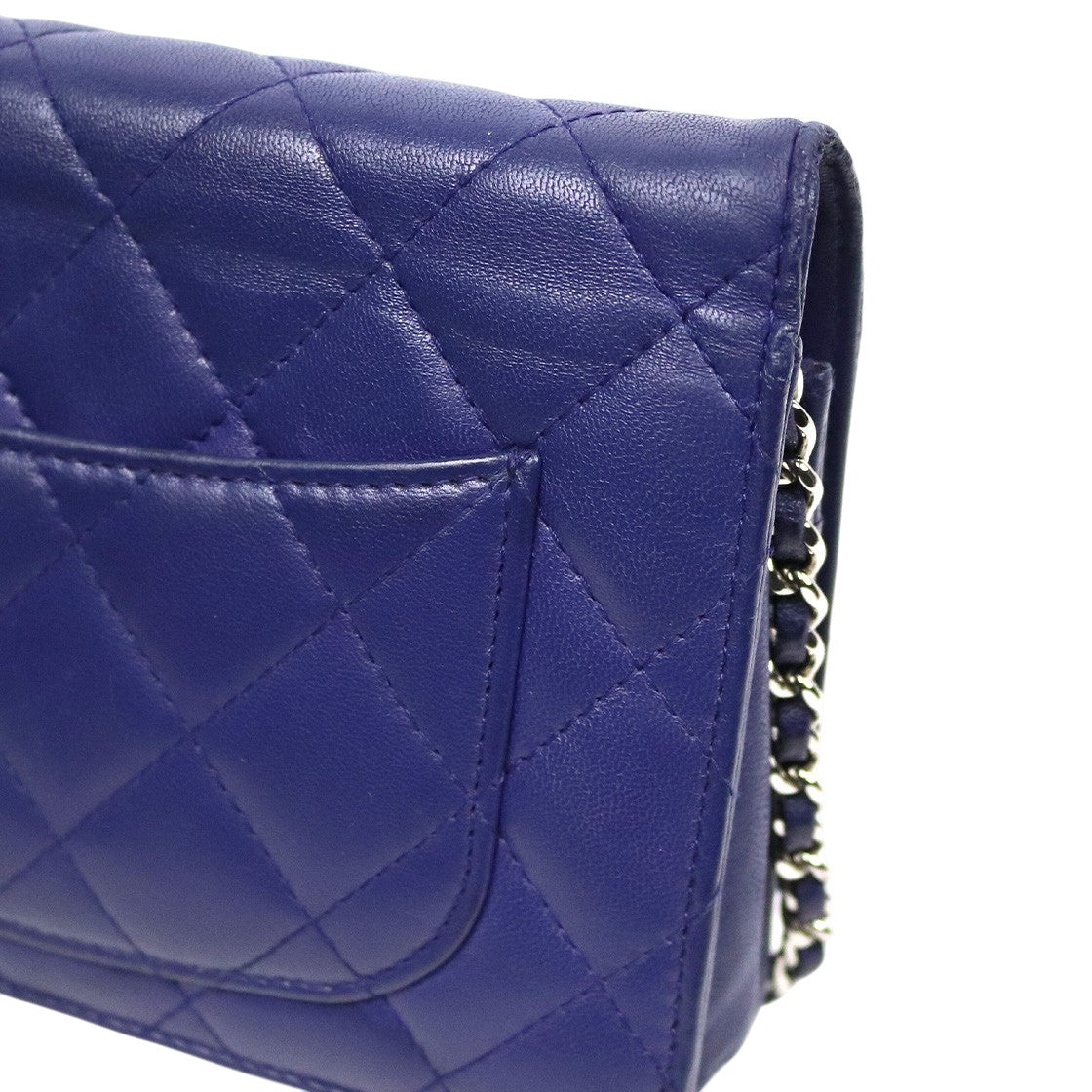 Chanel Navy Lambskin WOC