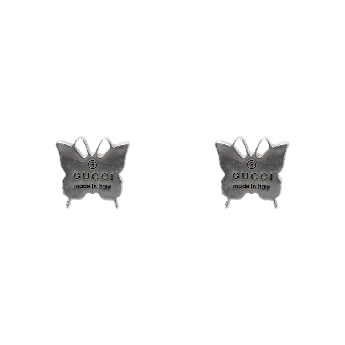 Gucci Butterfly Silver Earrings