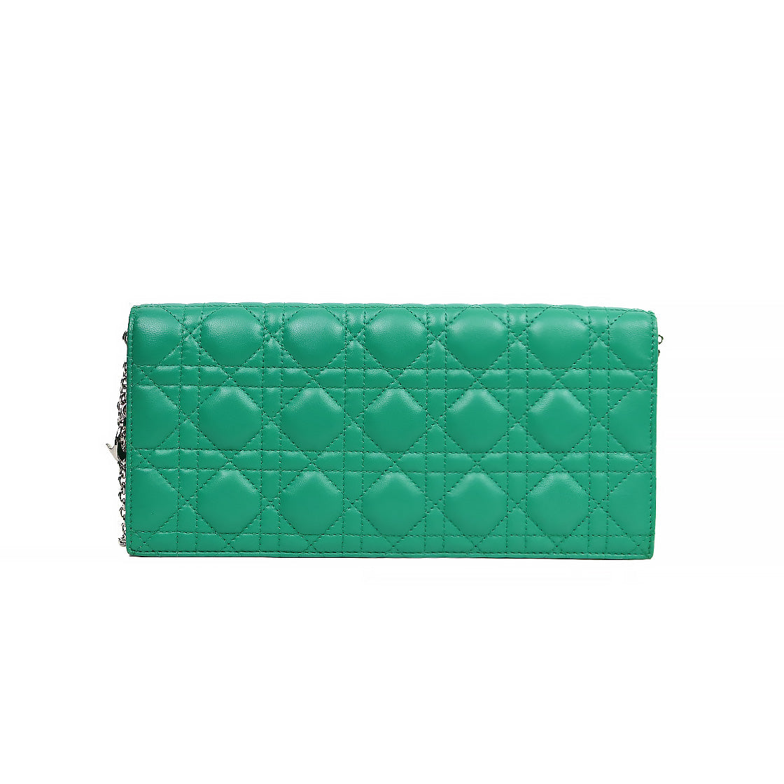 Dior Green Cannage Chain Crossbody Bag