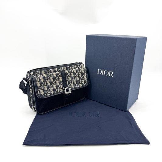 Dior Gallop Crossbody Bag Navy Dior Oblique