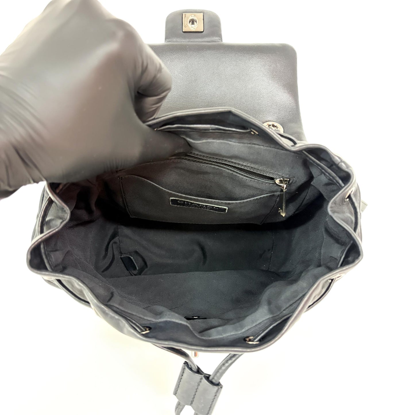 Chanel Urban Spirit Silver Hardware Lambskin Backpack