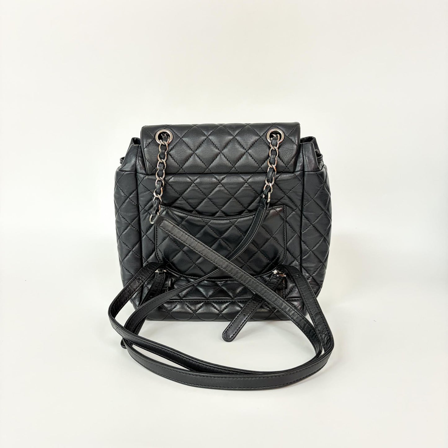 Chanel Urban Spirit Silver Hardware Lambskin Backpack