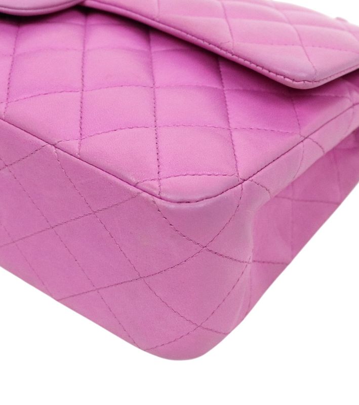 Chanel Purple Medium Lambskin Classic Double-Flap Bag