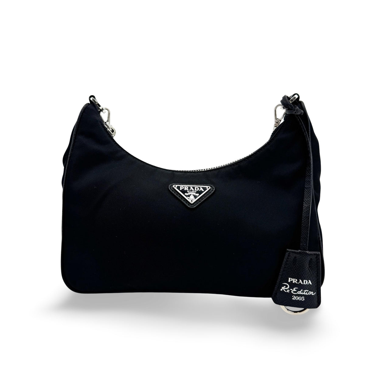 Prada Re-Edition 2005 Re-Ylon Crossbody Bag Black