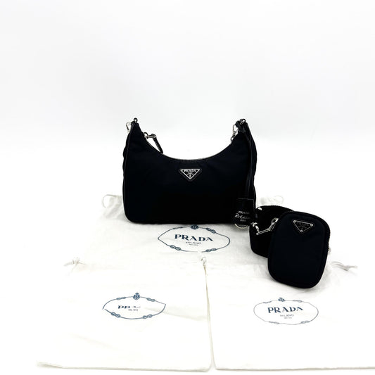 プラダ Re-Edition 2005 Re-Nylon ショルダーバッグ ブラック