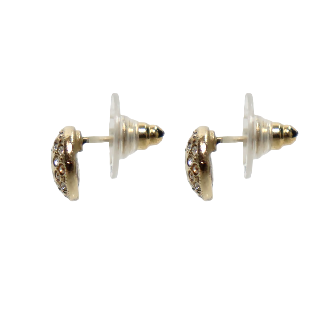 Chanel Round Cubic CC Earrings